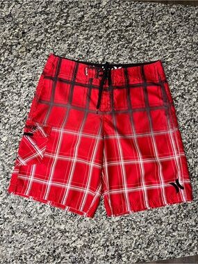Hurley Swim 34 Board Shorts Red